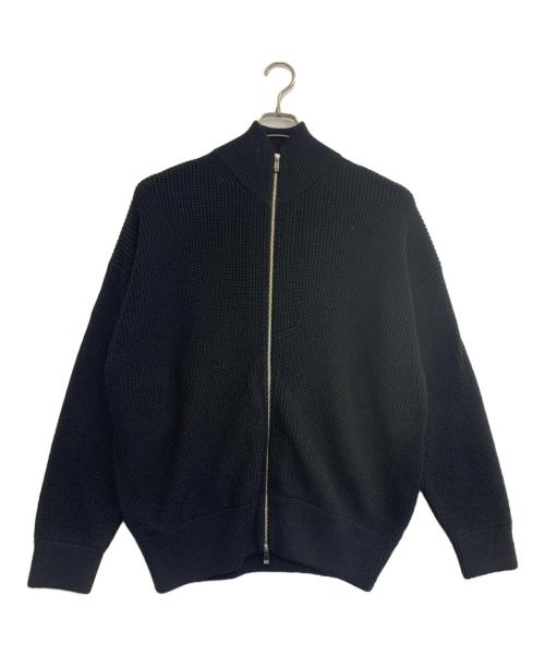 MAISON SPECIAL（メゾンスペシャル）MAISON SPECIAL (メゾンスペシャル) ジップアップニット ブラック サイズ:Mの古着・服飾アイテム