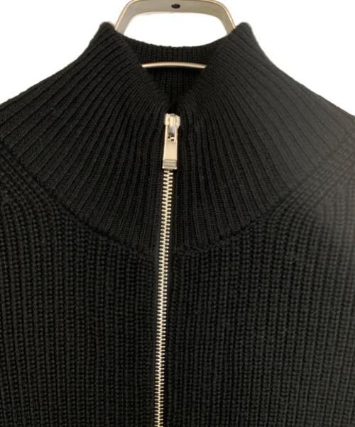 MAISON SPECIAL（メゾンスペシャル）MAISON SPECIAL (メゾンスペシャル) ジップアップニット ブラック サイズ:Mの古着・服飾アイテム