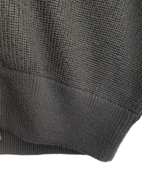 MAISON SPECIAL（メゾンスペシャル）MAISON SPECIAL (メゾンスペシャル) ジップアップニット ブラック サイズ:Mの古着・服飾アイテム