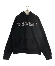 SUPREME（シュプリーム）の古着「センターロゴプルオーバーパーカー」｜ブラック