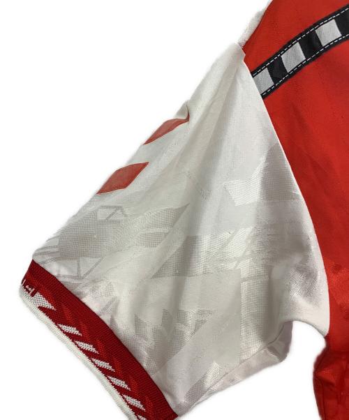 hummel（ヒュンメル）hummel (ヒュンメル) ゲームシャツ レッド サイズ:Mの古着・服飾アイテム