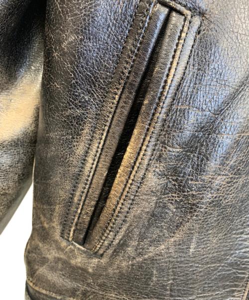 WACKO MARIA（ワコマリア）WACKO MARIA (ワコマリア) GRIZZLY LEATHER JACKET ブラック サイズ:Sの古着・服飾アイテム