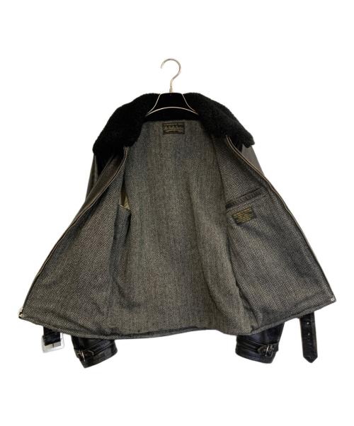 WACKO MARIA（ワコマリア）WACKO MARIA (ワコマリア) GRIZZLY LEATHER JACKET ブラック サイズ:Sの古着・服飾アイテム