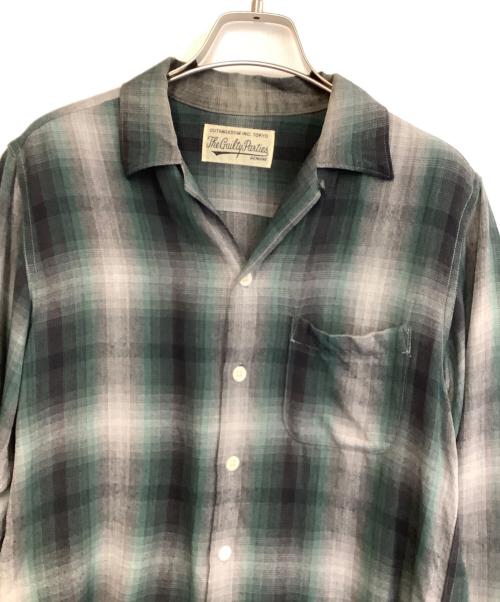 WACKO MARIA（ワコマリア）WACKO MARIA (ワコマリア) オンブレチェックオープンカラーシャツ グリーン×ブラック サイズ:Sの古着・服飾アイテム