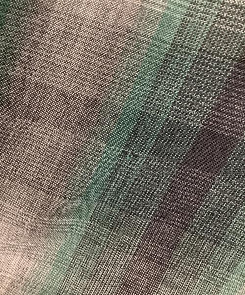 WACKO MARIA（ワコマリア）WACKO MARIA (ワコマリア) オンブレチェックオープンカラーシャツ グリーン×ブラック サイズ:Sの古着・服飾アイテム