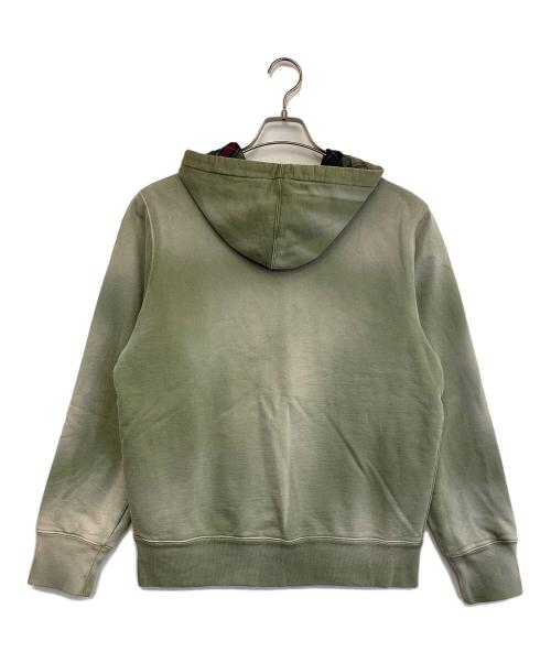 SUPREME（シュプリーム）SUPREME (シュプリーム) bleached zip up sweatshirt グリーン サイズ:Sの古着・服飾アイテム