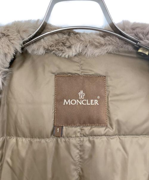 MONCLER（モンクレール）MONCLER (モンクレール) ライナー付ダウンコート ベージュ サイズ:1の古着・服飾アイテム