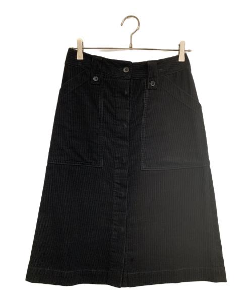 A.P.C.（アーペーセー）A.P.C. (アーペーセー) コーデュロイスカート ブラック サイズ:36の古着・服飾アイテム