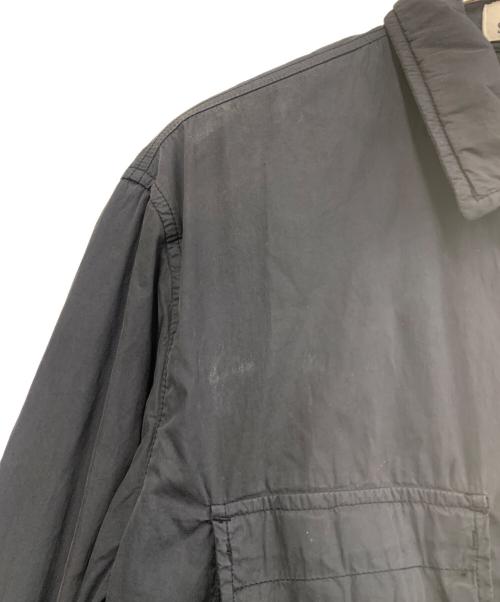 STONE ISLAND（ストーンアイランド）STONE ISLAND (ストーンアイランド) ガーメントダイ ジップオーバーシャツ ブラック サイズ:Lの古着・服飾アイテム