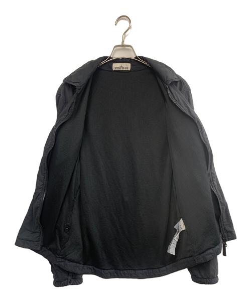 STONE ISLAND（ストーンアイランド）STONE ISLAND (ストーンアイランド) ガーメントダイ ジップオーバーシャツ ブラック サイズ:Lの古着・服飾アイテム