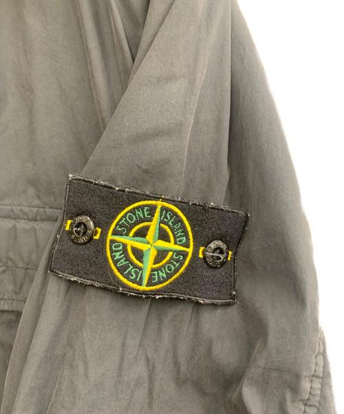 STONE ISLAND（ストーンアイランド）STONE ISLAND (ストーンアイランド) ガーメントダイ ジップオーバーシャツ ブラック サイズ:Lの古着・服飾アイテム
