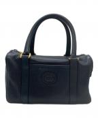 GUCCIグッチ）の古着「ミニボストンバッグ」｜ネイビー