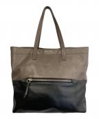 MIU MIUミュウミュウ）の古着「レザートートバッグ」｜ブラウン×ブラック