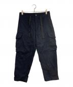PAUL SMITHポールスミス）の古着「キュプラーカーゴパンツ」｜ネイビー