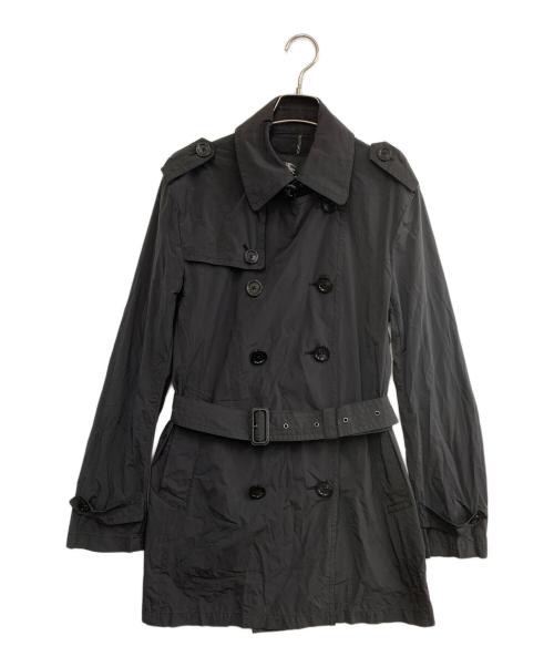 BURBERRY BLACK LABEL（バーバリーブラックレーベル）BURBERRY BLACK LABEL (バーバリーブラックレーベル) ショートトレンチコート ブラック サイズ:Lの古着・服飾アイテム