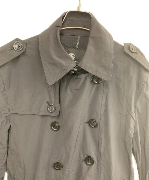 BURBERRY BLACK LABEL（バーバリーブラックレーベル）BURBERRY BLACK LABEL (バーバリーブラックレーベル) ショートトレンチコート ブラック サイズ:Lの古着・服飾アイテム