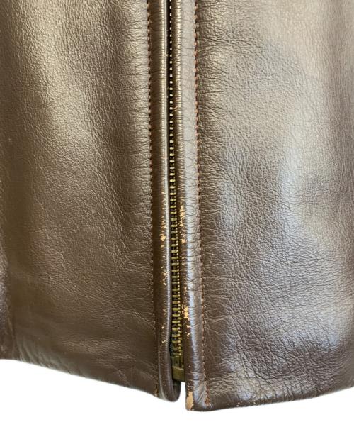 HARLEY-DAVIDSON（ハーレーダビッドソン）HARLEY-DAVIDSON (ハーレーダビッドソン) レザージャケット ブラウン サイズ:42の古着・服飾アイテム