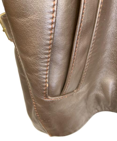 HARLEY-DAVIDSON（ハーレーダビッドソン）HARLEY-DAVIDSON (ハーレーダビッドソン) レザージャケット ブラウン サイズ:42の古着・服飾アイテム