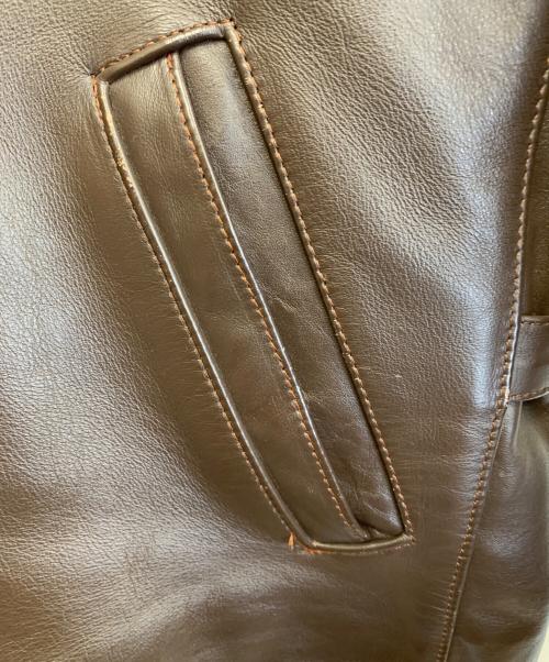 HARLEY-DAVIDSON（ハーレーダビッドソン）HARLEY-DAVIDSON (ハーレーダビッドソン) レザージャケット ブラウン サイズ:42の古着・服飾アイテム