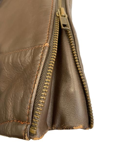 HARLEY-DAVIDSON（ハーレーダビッドソン）HARLEY-DAVIDSON (ハーレーダビッドソン) レザージャケット ブラウン サイズ:42の古着・服飾アイテム