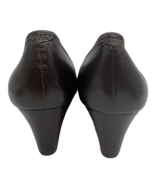 TORY BURCH（トリーバーチ）TORY BURCH (トリーバーチ) ウェッジソールパンプス ブラック サイズ:7 1/2の古着・服飾アイテム