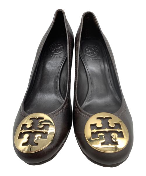 TORY BURCH（トリーバーチ）TORY BURCH (トリーバーチ) ウェッジソールパンプス ブラック サイズ:7 1/2の古着・服飾アイテム