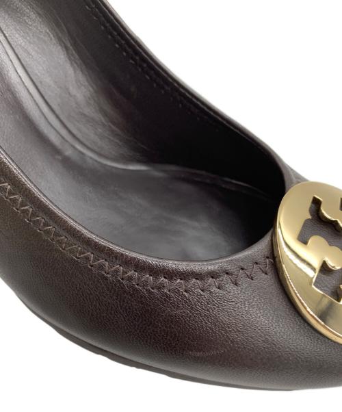 TORY BURCH（トリーバーチ）TORY BURCH (トリーバーチ) ウェッジソールパンプス ブラック サイズ:7 1/2の古着・服飾アイテム
