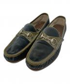 GUCCIグッチ）の古着「1953ホースビットローファー」｜オリーブ×ブラック