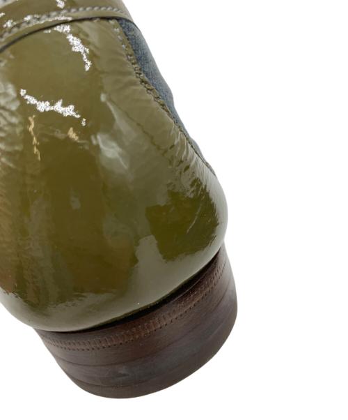 GUCCI（グッチ）GUCCI (グッチ) 1953ホースビットローファー オリーブ×ブラック サイズ:27.5の古着・服飾アイテム