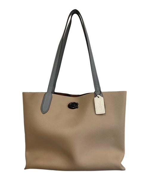 COACH（コーチ）COACH (コーチ) ウィロウトートバッグ ベージュの古着・服飾アイテム