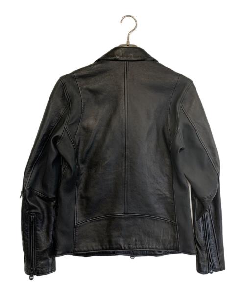 1PIU1UGUALE3 RELAX（ウノピゥウノウグァーレトレ リラックス）1PIU1UGUALE3 RELAX (ウノピゥウノウグァーレトレ リラックス) ダブルライダースジャケット ブラック サイズ:Sの古着・服飾アイテム