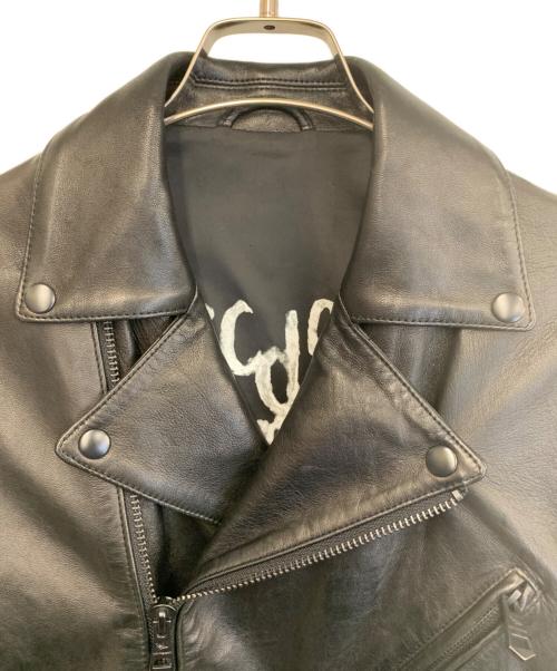 1PIU1UGUALE3 RELAX（ウノピゥウノウグァーレトレ リラックス）1PIU1UGUALE3 RELAX (ウノピゥウノウグァーレトレ リラックス) ダブルライダースジャケット ブラック サイズ:Sの古着・服飾アイテム