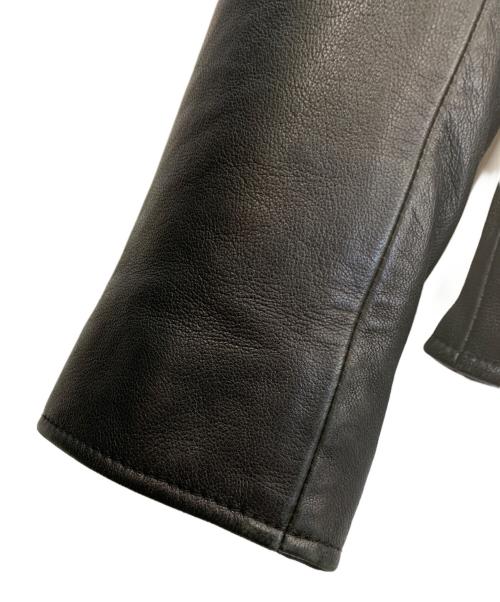 1PIU1UGUALE3 RELAX（ウノピゥウノウグァーレトレ リラックス）1PIU1UGUALE3 RELAX (ウノピゥウノウグァーレトレ リラックス) ダブルライダースジャケット ブラック サイズ:Sの古着・服飾アイテム