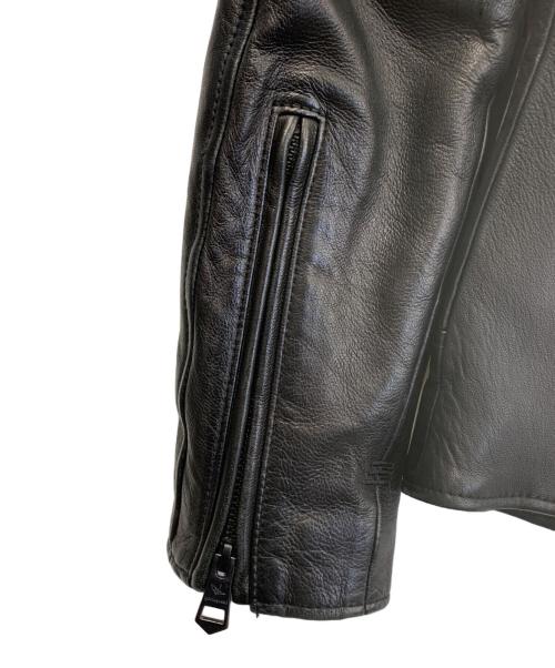 1PIU1UGUALE3 RELAX（ウノピゥウノウグァーレトレ リラックス）1PIU1UGUALE3 RELAX (ウノピゥウノウグァーレトレ リラックス) ダブルライダースジャケット ブラック サイズ:Sの古着・服飾アイテム