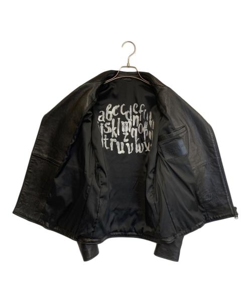 1PIU1UGUALE3 RELAX（ウノピゥウノウグァーレトレ リラックス）1PIU1UGUALE3 RELAX (ウノピゥウノウグァーレトレ リラックス) ダブルライダースジャケット ブラック サイズ:Sの古着・服飾アイテム