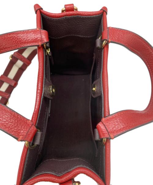 COACH（コーチ）COACH (コーチ) 2WAYバッグ レッドの古着・服飾アイテム