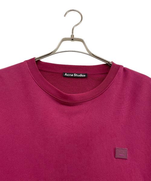 Acne studios（アクネ ストゥディオズ）Acne studios (アクネ ストゥディオズ) フェイスパッチオーバーサイズスウェット パープル サイズ:Lの古着・服飾アイテム