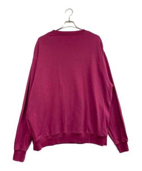 Acne studios（アクネ ストゥディオズ）Acne studios (アクネ ストゥディオズ) フェイスパッチオーバーサイズスウェット パープル サイズ:Lの古着・服飾アイテム