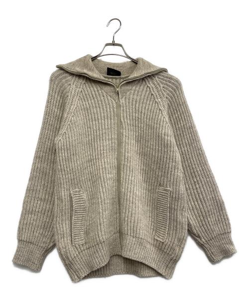 HIGHLAND2000（ハイランド2000）HIGHLAND2000 (ハイランド2000) ニットジャケット グレー サイズ:ｌの古着・服飾アイテム