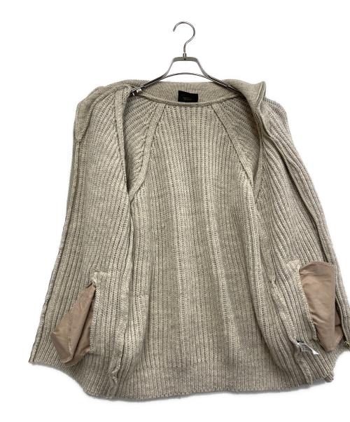 HIGHLAND2000（ハイランド2000）HIGHLAND2000 (ハイランド2000) ニットジャケット グレー サイズ:ｌの古着・服飾アイテム