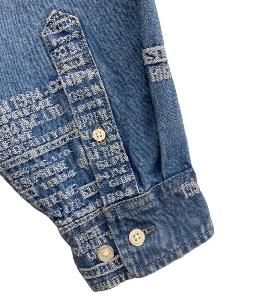 SUPREME（シュプリーム）SUPREME (シュプリーム) Trademark Jacquard Denim Shirt スカイブルー サイズ:Mの古着・服飾アイテム