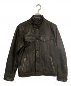 GAPギャップ）の古着「レザージャケット」｜ブラウン