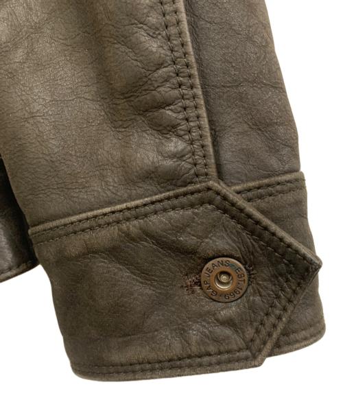 GAP（ギャップ）GAP (ギャップ) レザージャケット ブラウン サイズ:Sの古着・服飾アイテム