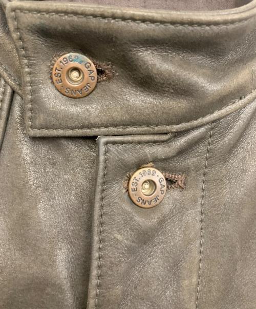 GAP（ギャップ）GAP (ギャップ) レザージャケット ブラウン サイズ:Sの古着・服飾アイテム