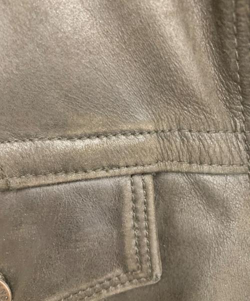 GAP（ギャップ）GAP (ギャップ) レザージャケット ブラウン サイズ:Sの古着・服飾アイテム