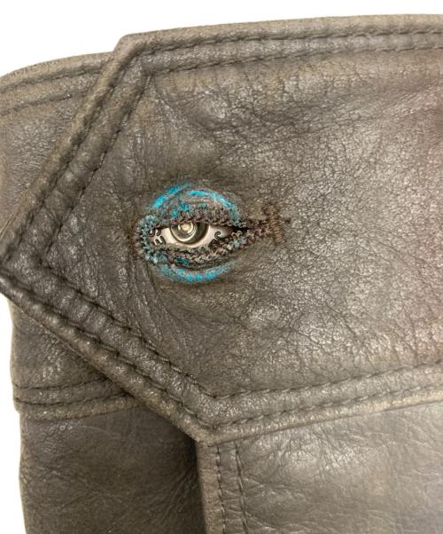 GAP（ギャップ）GAP (ギャップ) レザージャケット ブラウン サイズ:Sの古着・服飾アイテム