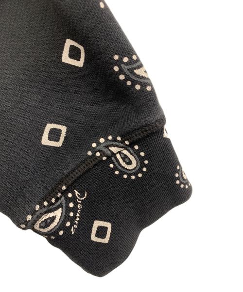 DSQUARED2（ディースクエアード）DSQUARED2 (ディースクエアード) バンダナ柄スウェット ブラック サイズ:Lの古着・服飾アイテム