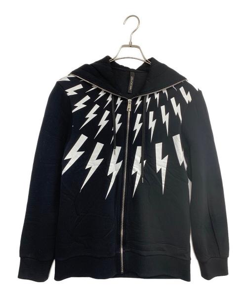 NEIL BARRETT（ニールバレット）NEIL BARRETT (ニールバレット) ジップパーカー ブラック サイズ:Mの古着・服飾アイテム