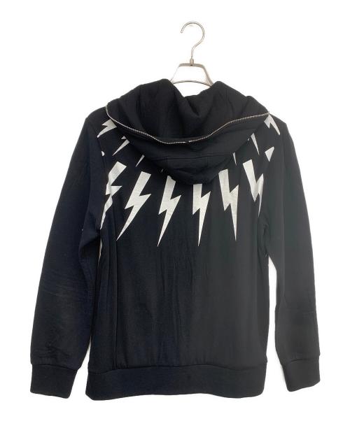 NEIL BARRETT（ニールバレット）NEIL BARRETT (ニールバレット) ジップパーカー ブラック サイズ:Mの古着・服飾アイテム