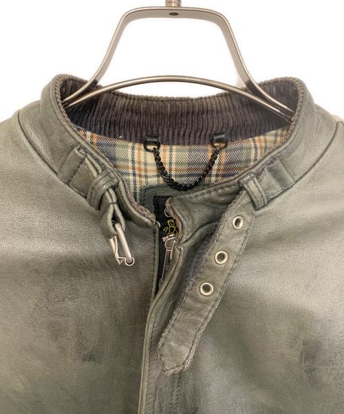 Schott（ショット）Schott (ショット) クラシックレザージャケット グリーン サイズ:Sの古着・服飾アイテム